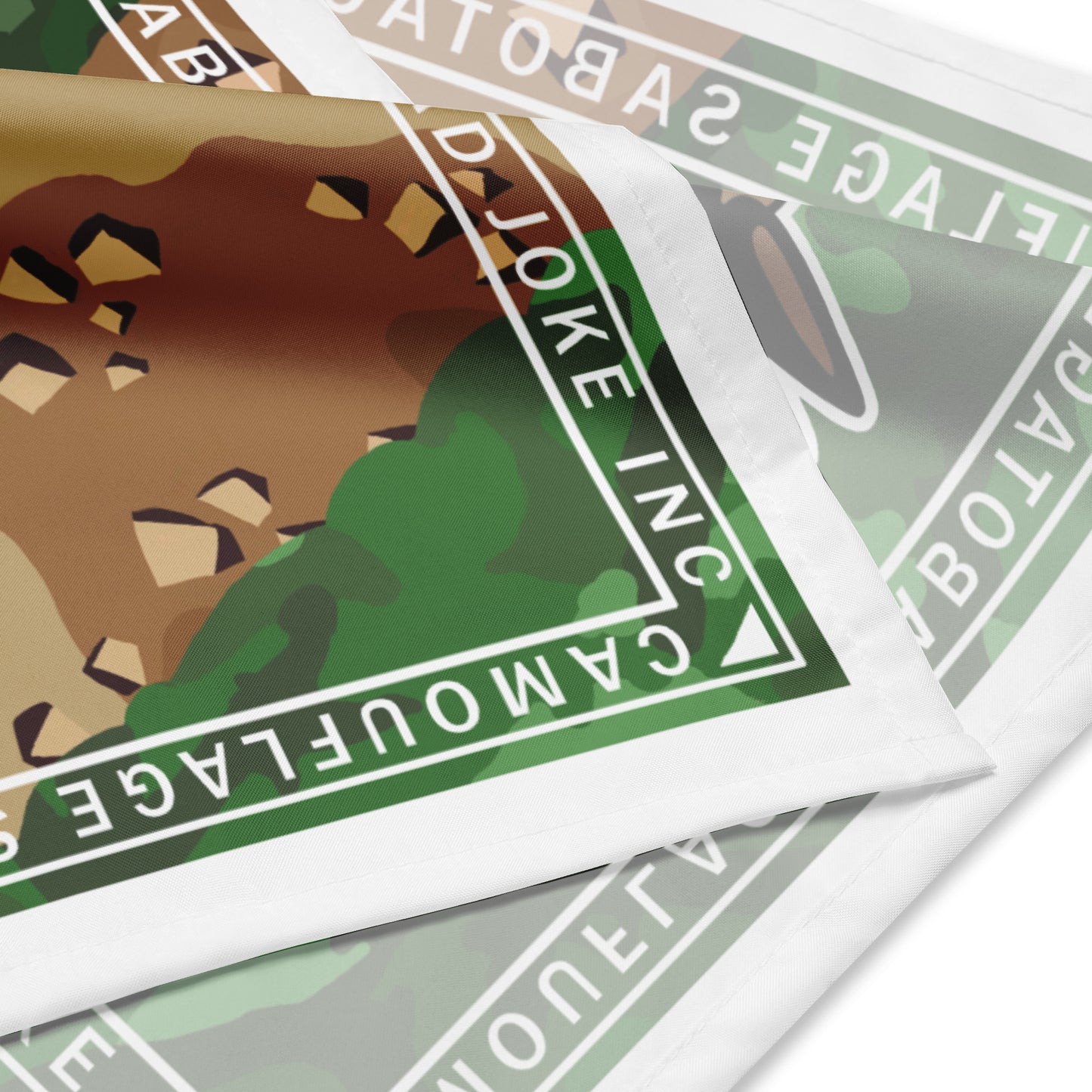 "Camouflage Sabotage -Noob" Bandana