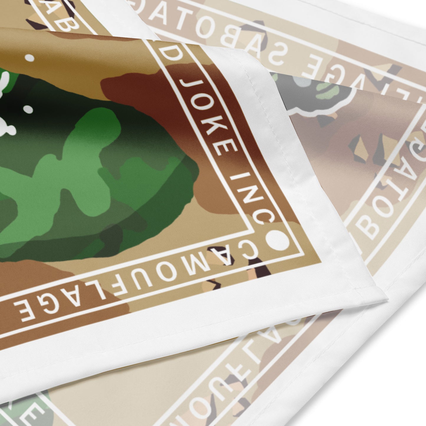 "Camouflage Sabotage -Biggie" Bandana