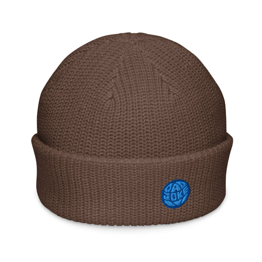 Fisherman Beanie -Walnut/Blue