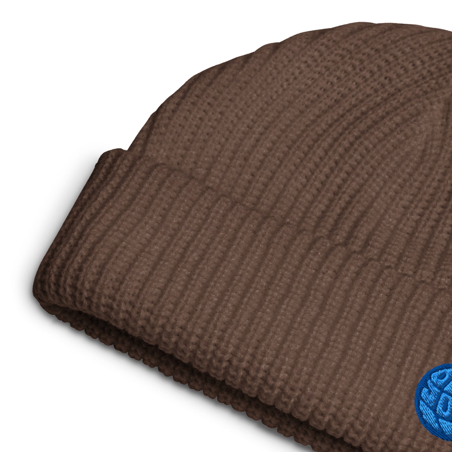 Fisherman Beanie -Walnut/Blue