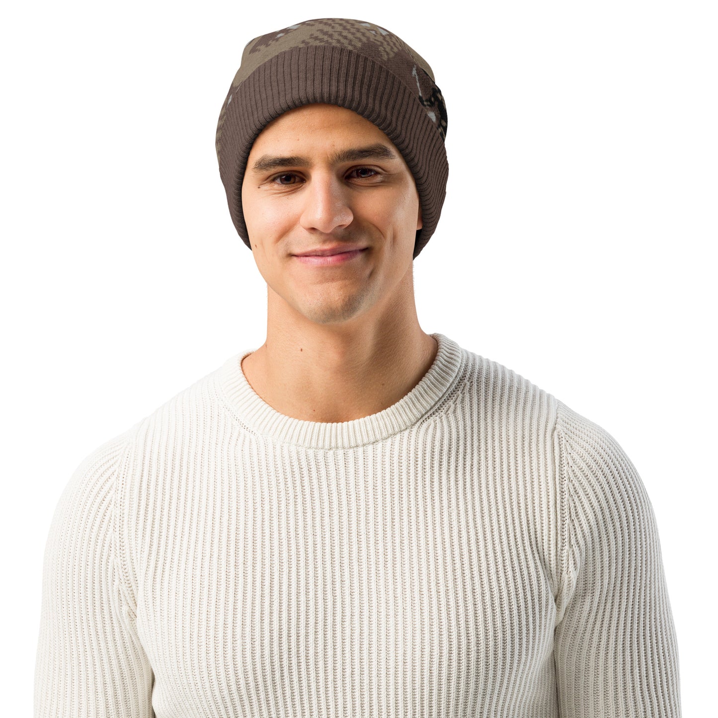 "Dark Desert Chip" Knit Beanie