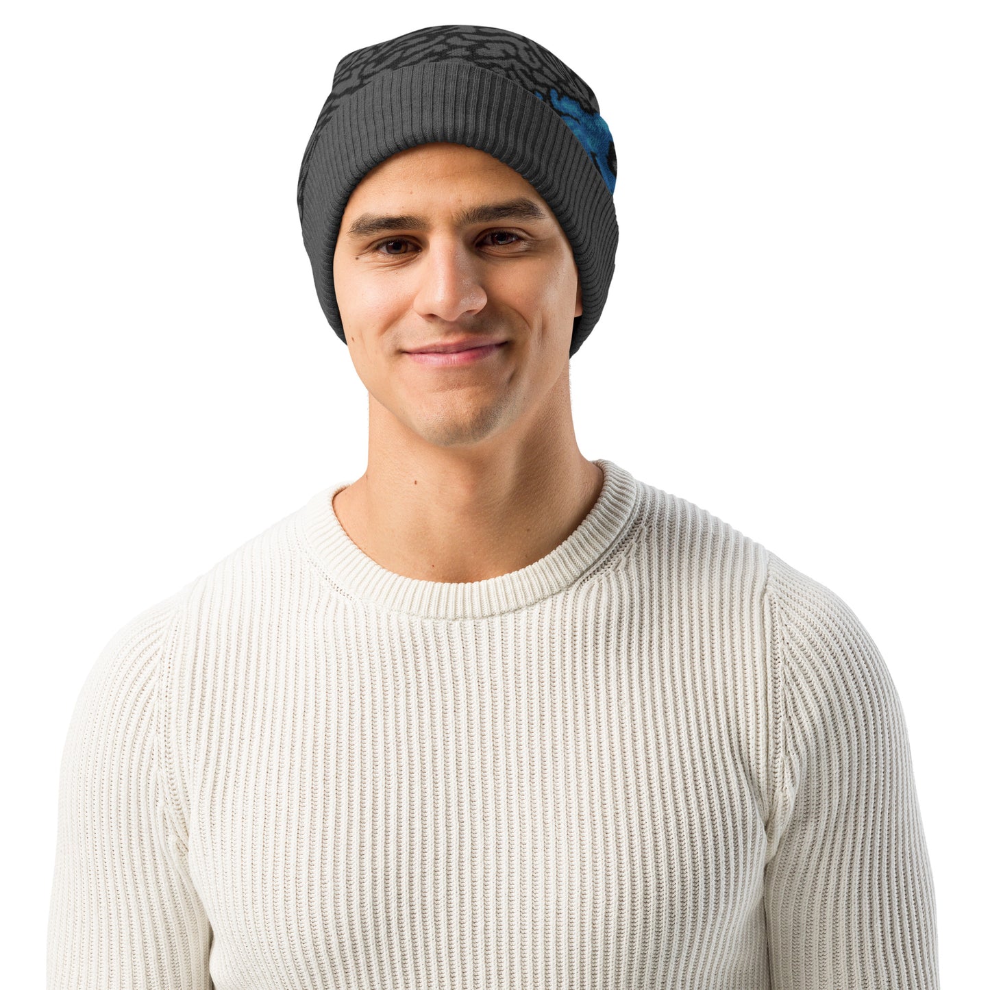 "Dark Ocean" Knit Beanie