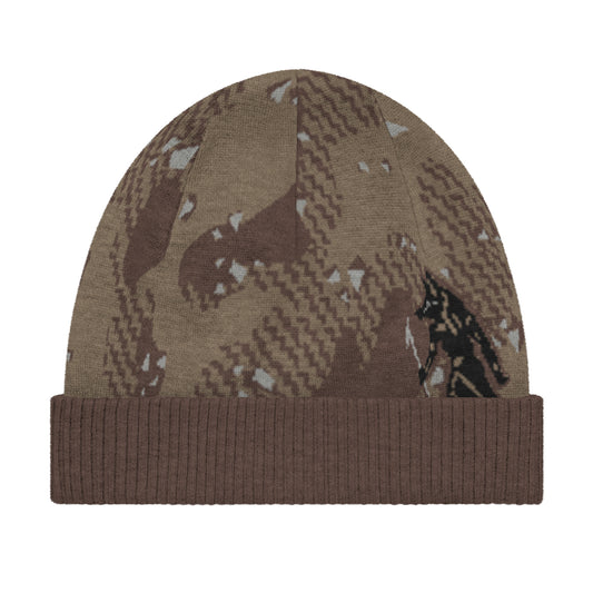 "Dark Desert Chip" Knit Beanie