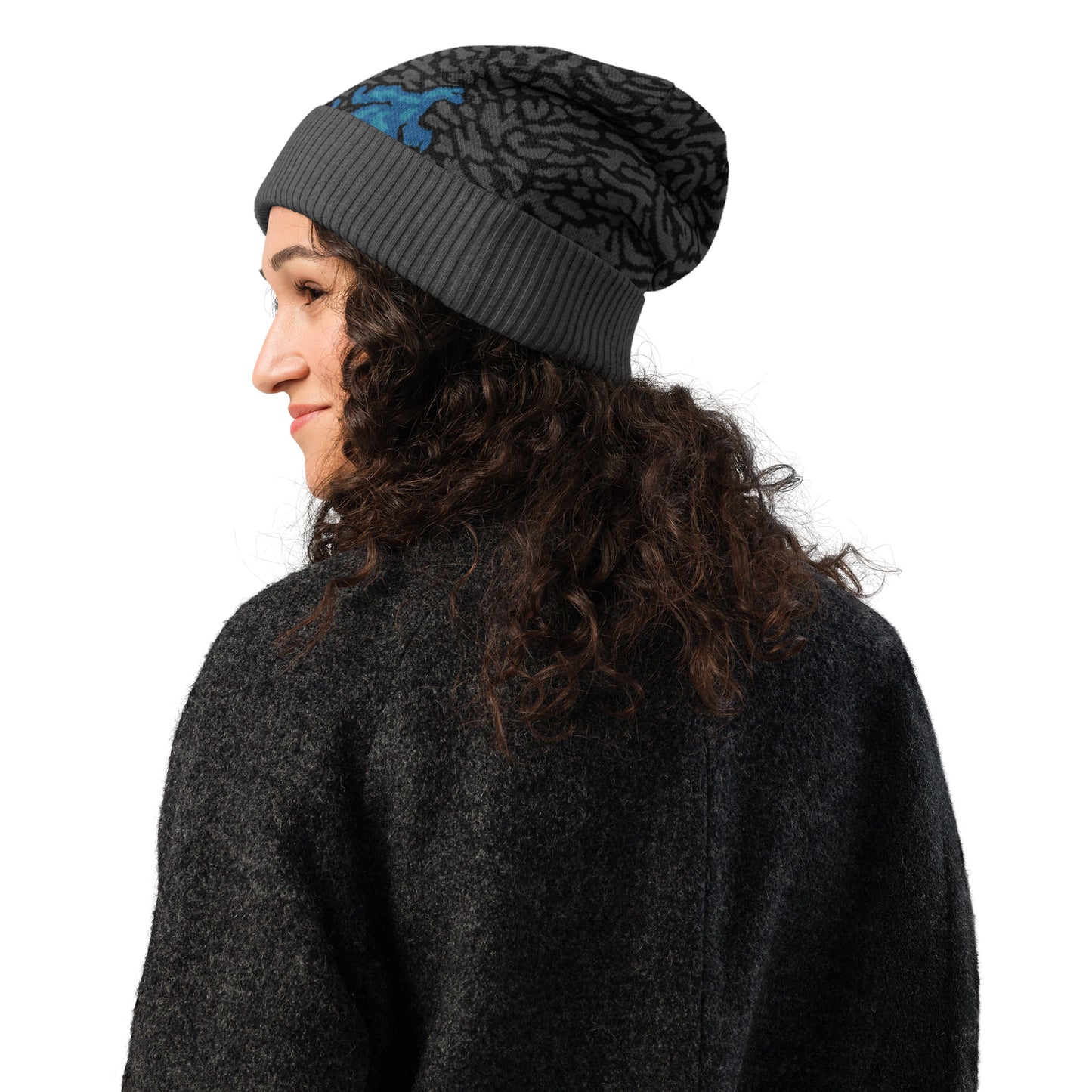 "Dark Ocean" Knit Beanie