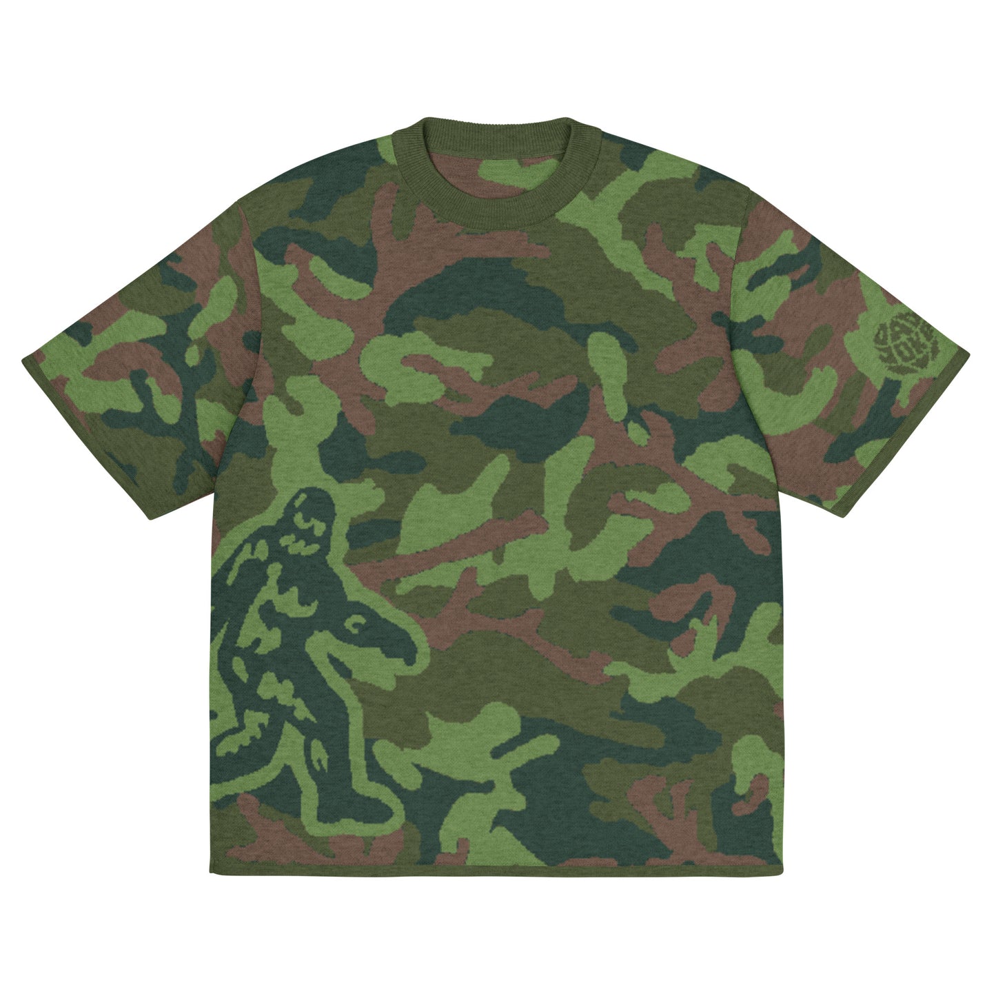 'Deep Forest Camo' Knit Tee