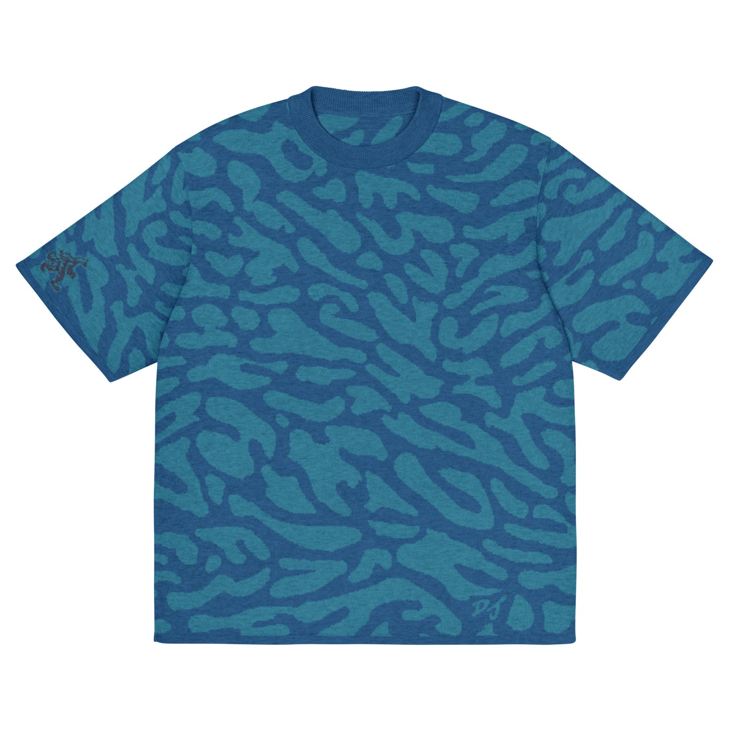 'Ocean Camo' Knit Tee