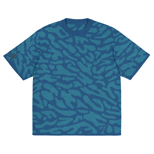 'Ocean Camo' Knit Tee