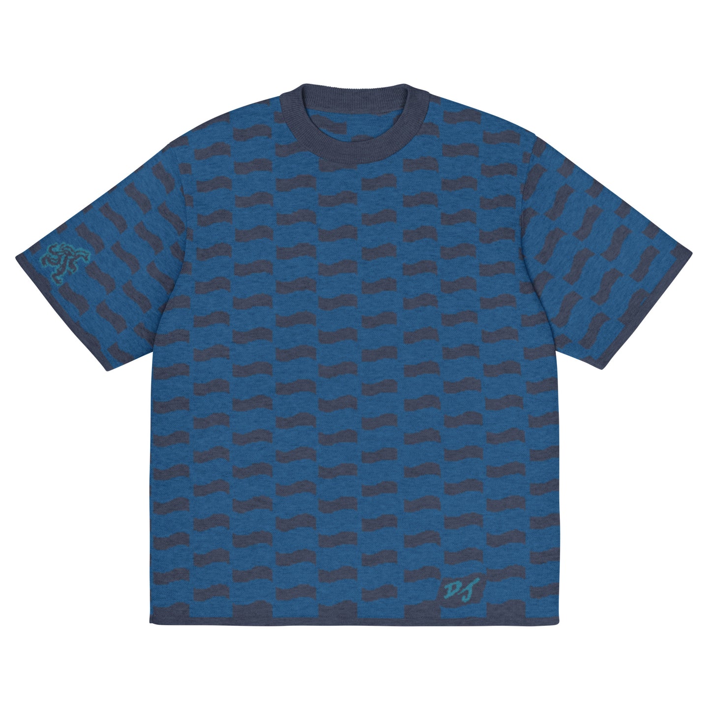 'Nessie - Wave Pattern' Knit Tee