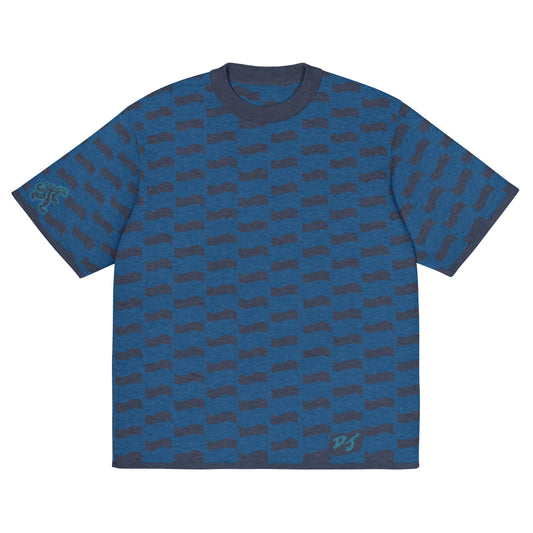 'Nessie - Wave Pattern' Knit Tee