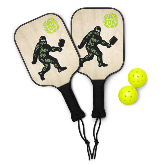 "Servin’ Legend" -Natural Pickleball Paddle Set